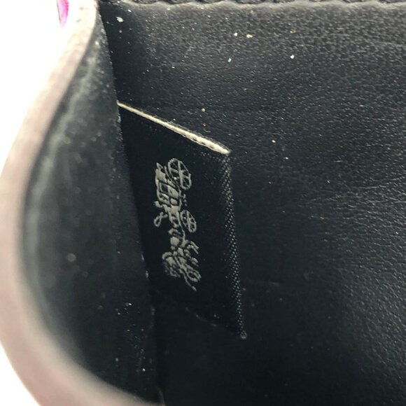 Coach Purple Flower Leather Card Wallet | Mini Size for All Occasions - Picture 2 of 7